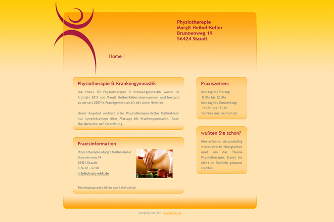 Webseite Physiotherapie